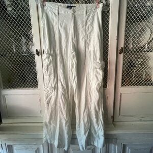 Aeropostale Women's White Cargo Pants